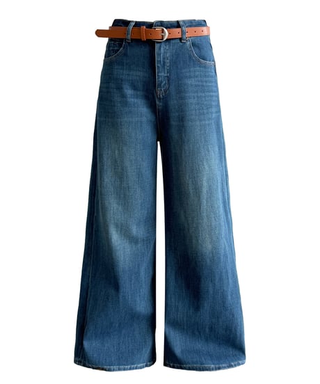 washed wide jeans　hm3242