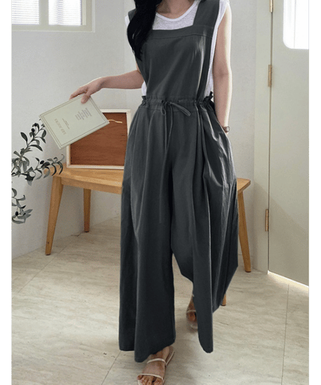 apron wide pants / 4color　hm2990
