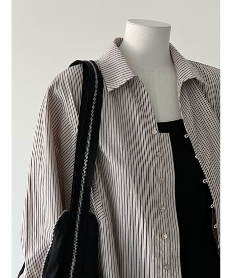 striped shell shirt　hm3223