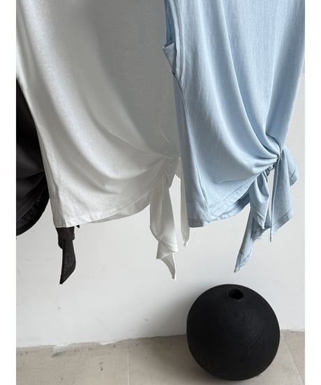 side tie tee / 4color　hm3008