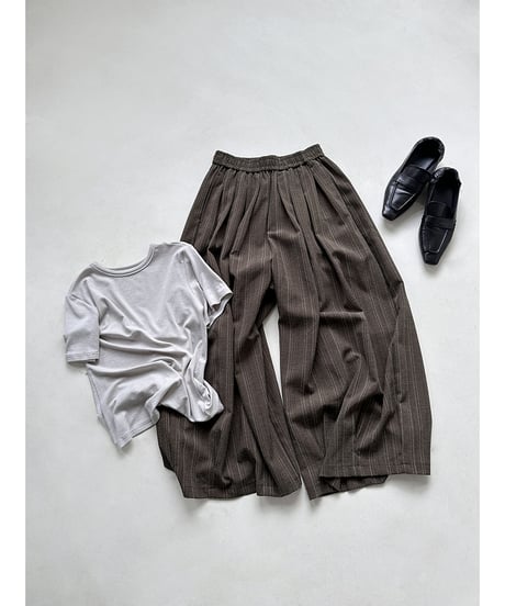 striped wide pants / 2color　hm3280