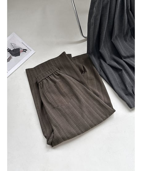 striped wide pants / 2color　hm3280