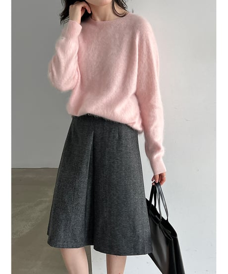 fuzzy crewneck sweater / 7color　hm3260