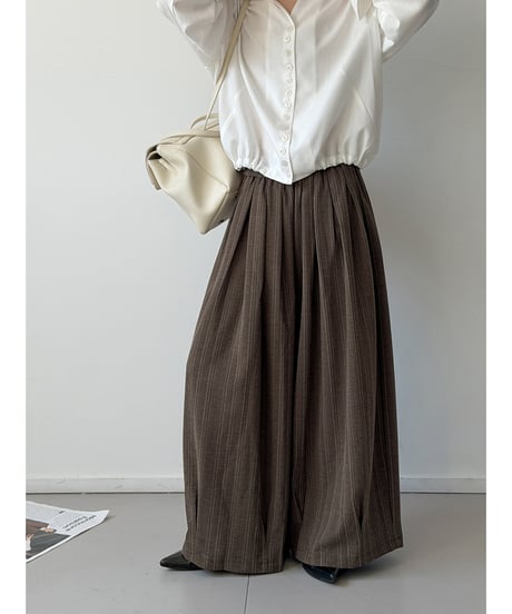 striped wide pants / 2color　hm3280