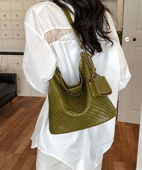 woven shoulder bag / 5color　hm3026