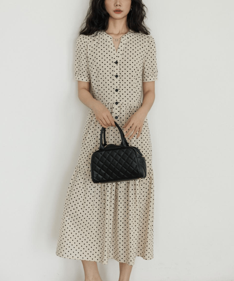 polka dot dress　hm2988