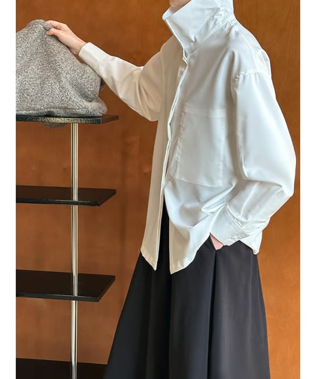 stand neck shirt / 2color　hm2015