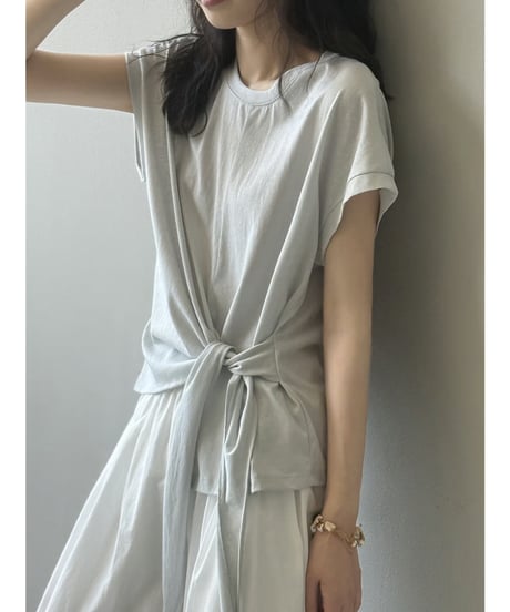 twist hem blouse / 2color　hm2407