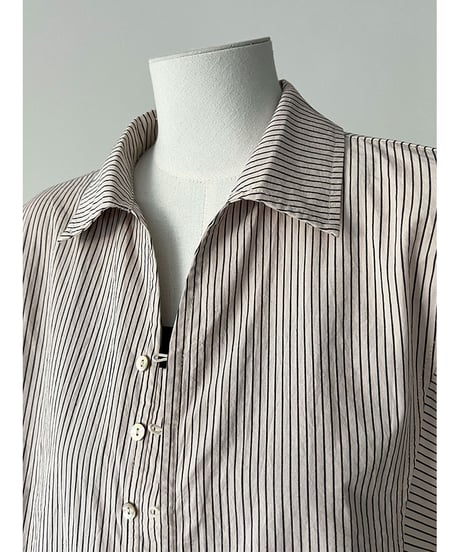 striped shell shirt　hm3223