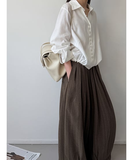 striped wide pants / 2color　hm3280