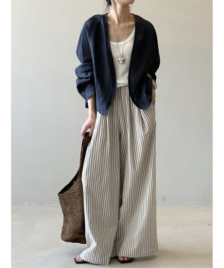 stripe wide pants / 2color　hm2987