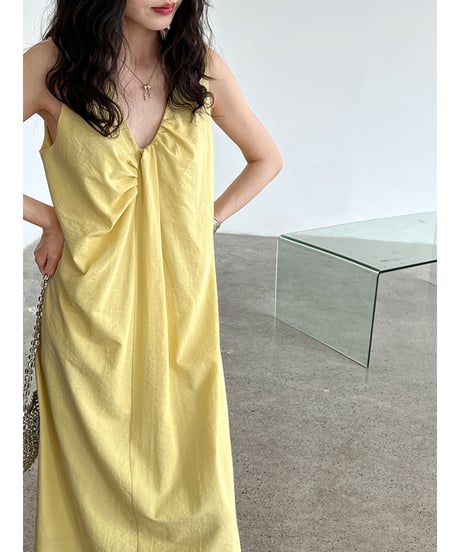 twist back dress / 3color　hm3020