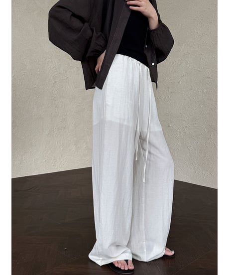 relaxed straight pants / 4color　hm3018