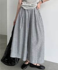 striped wide pants　hm3015
