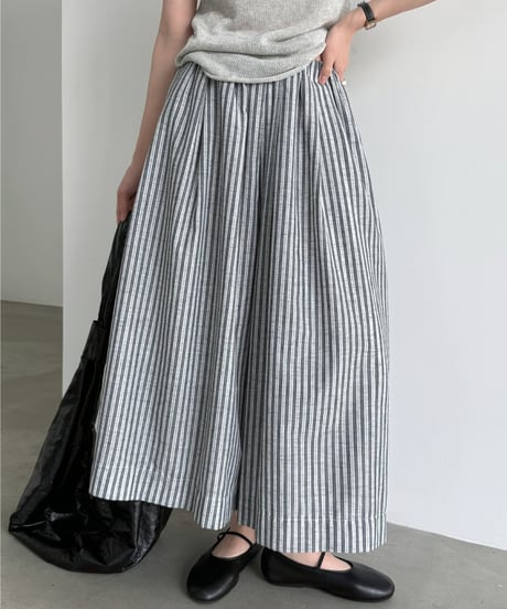 striped wide pants　hm3015