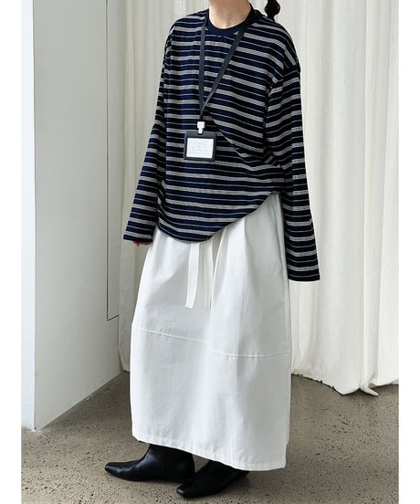 stripe loose tee / 2color　hm3216