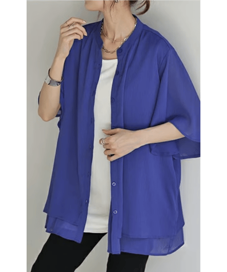 sheer dolman shirt / 3color　hm3002*