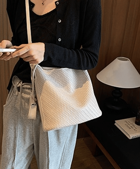 woven shoulder bag / 5color　hm3026