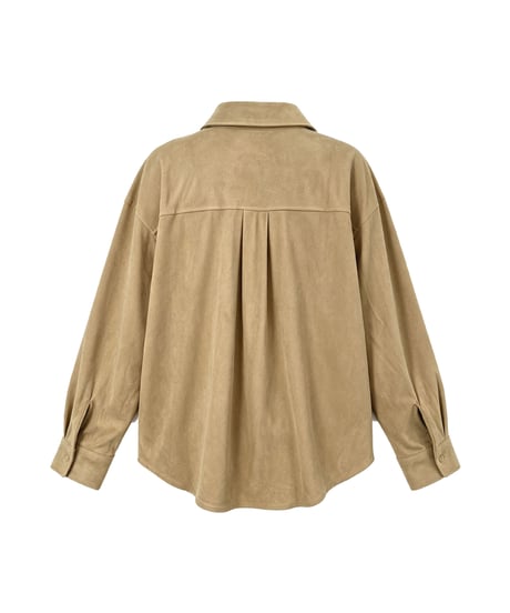 suede touch shirt / 2color　hm3259