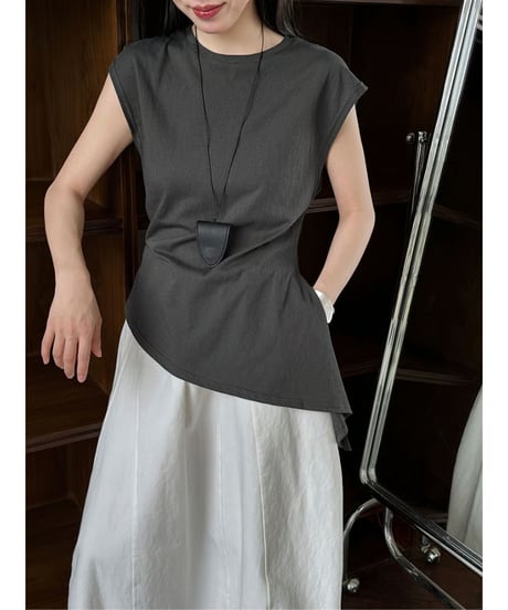 side tie tee / 4color　hm3008