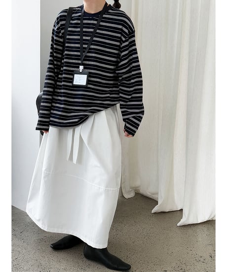stripe loose tee / 2color　hm3216