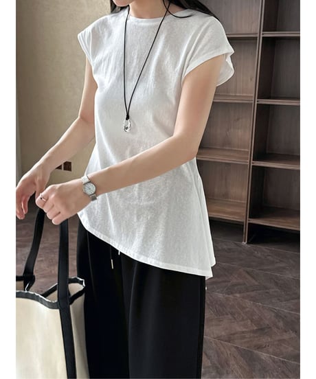 side tie tee / 4color　hm3008