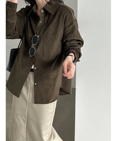 corduroy loose shirt / 2color　hm3244