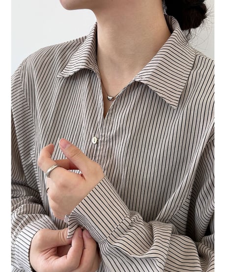 striped shell shirt　hm3223