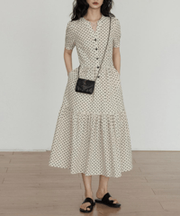 polka dot dress　hm2988