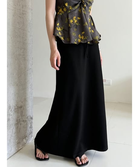 drawstring long skirt / 3color　hm3012