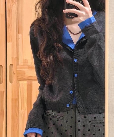 layered knit cardigan　hm3267