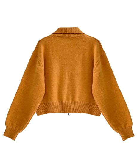 zip knit cardigan / 4color　hm3217