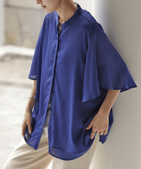 sheer dolman shirt / 3color　hm3002*