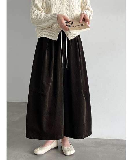 corduroy wide pants / 2color　hm3231