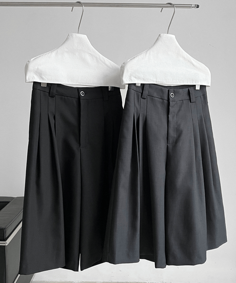 wide culotte pants / 2color　hm3022