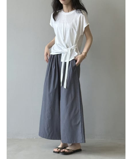twist hem blouse / 2color　hm2407