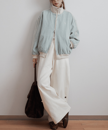 padded denim jacket / 2color　hm3291
