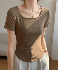 soft scoop tee / 4color　hm3038