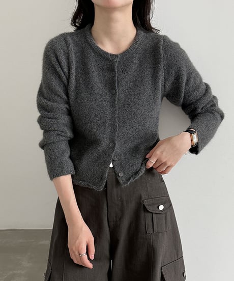 soft crew cardigan / 3color　hm3266