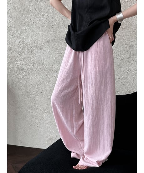 relaxed straight pants / 4color　hm3018