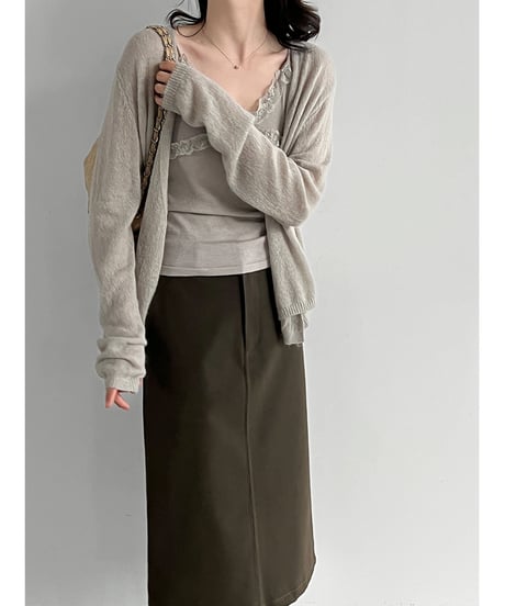 faux leather skirt　hm3237