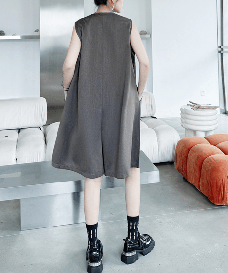 sleeveless romper / 2color　hm2112