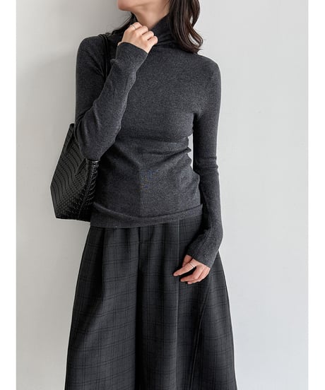 turtleneck knit top / 11color　hm3252