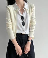 layered collar cardigan　hm3262
