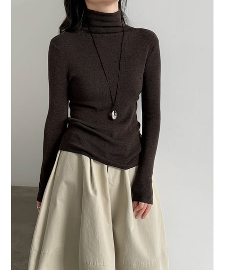 turtleneck knit top / 11color　hm3252