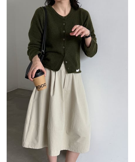 soft crew cardigan / 3color　hm3266