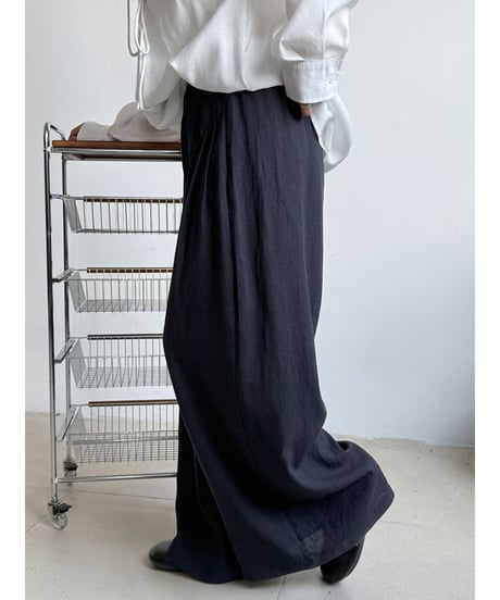 linen wide pants / 3color　hm3016