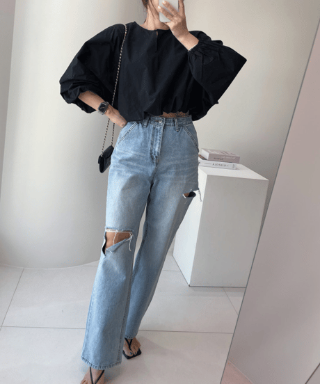 lantern sleeve shirt / 3color　hm3027
