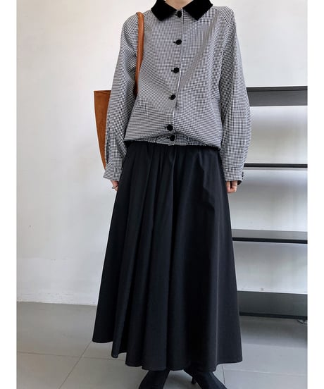 pleated flare skirt / 3color　hm3204