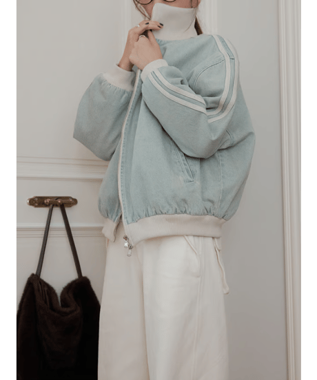 padded denim jacket / 2color　hm3291